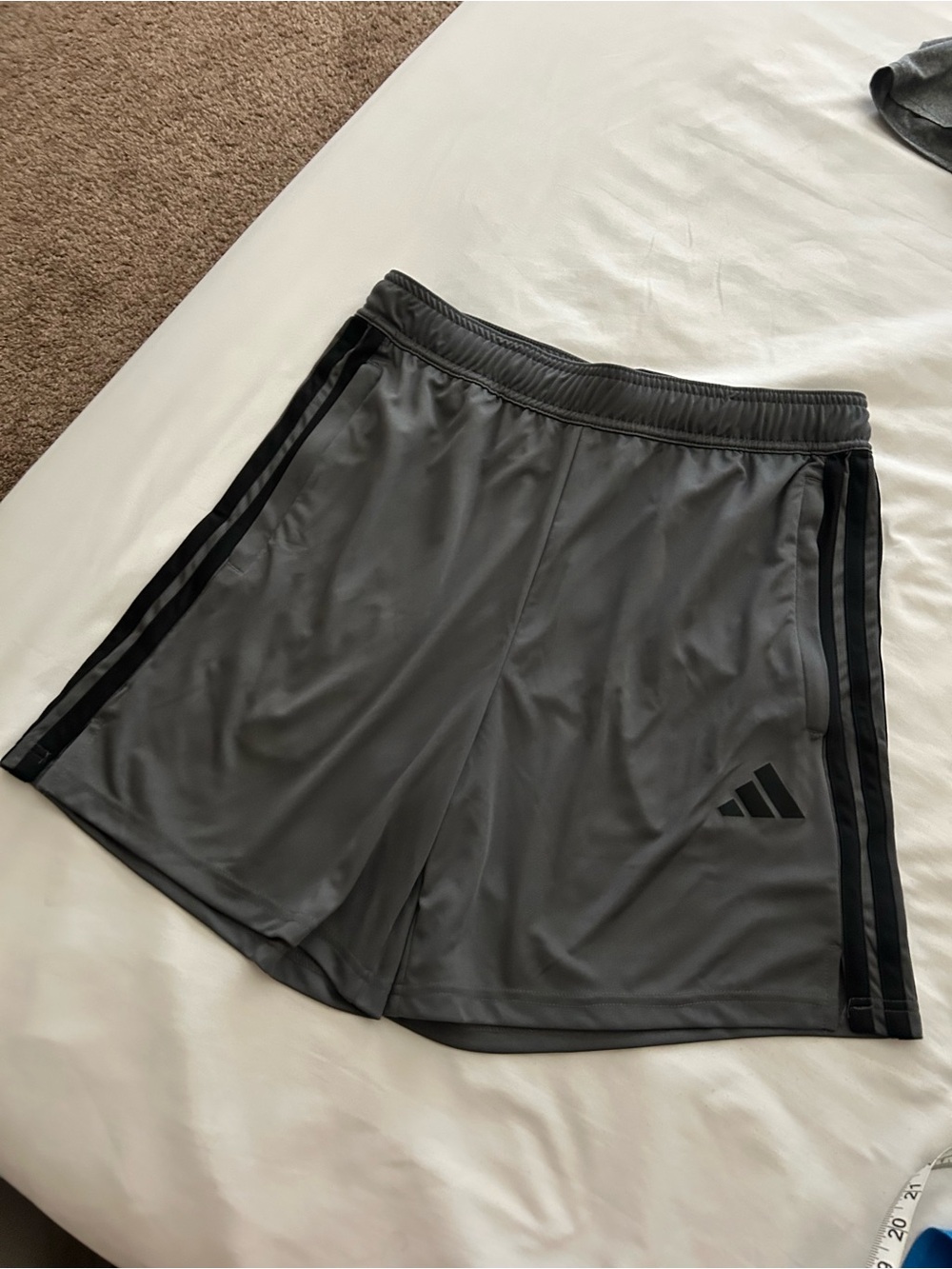 Adidas Men's Gray Athletic Shorts